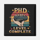 PhD-niveau Complete Afstuderen Doctorate Gaming Magneet (Voorkant)