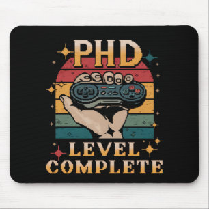 PhD-niveau Complete Afstuderen Doctorate Gaming Muismat