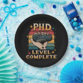 PhD-niveau Complete Afstuderen Doctorate Gaming Papieren Bordje (Feest)