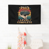 PhD-niveau Complete Afstuderen Doctorate Gaming Spandoek (Insitu)