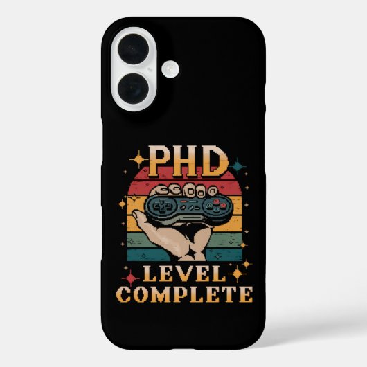 PhD-niveau Volledige Afstudeer Doctoraten Gamen Case-Mate iPhone Case (Achterkant)