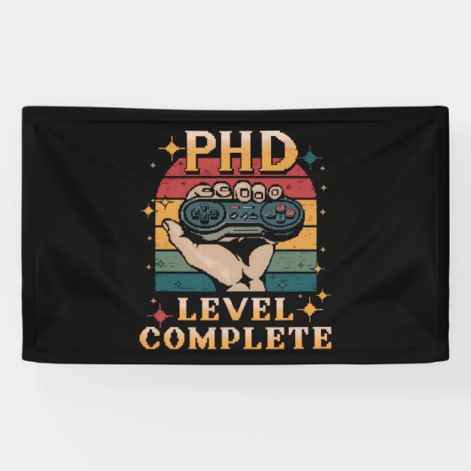 PhD-niveau Volledige Afstuderen Promotieonderzoek Spandoek (Horizontaal)