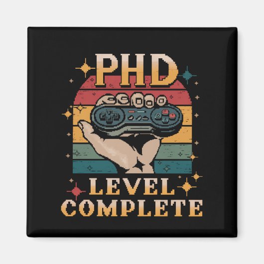 PhD-niveau voltooid afstuderen doctoraat gamen Magneet (Voorkant)