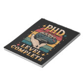 PhD-niveau voltooid afstuderen doctoraat gamen Notitieblok (Linkerzijde)
