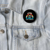Phd Niveau Voltooide Doctoraat Afstudeercadeau Voo Ronde Button 5,7 Cm (In situ)