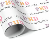 PhD OF Doctoraat Afstuderen Gift Cadeaupapier (Rol Hoek)