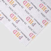 PHD OF Promotie Gift Wrap Tissuepapier (Detail)