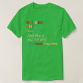 Phd-ontwerp van Retro in ruste T-shirt (Design voorkant)