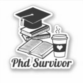 PhD-overlevende Sticker (Voorkant)