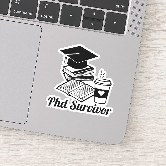 PhD-overlevende Sticker (Detail)