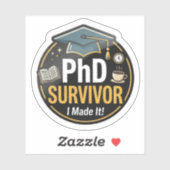 PhD Overlever Sticker (Vel)