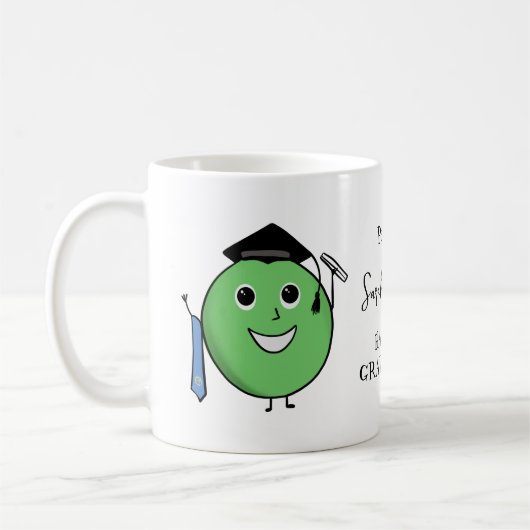 PHD Pea-HD Funny Pea Afstuderen cadeau voor afstud Koffiemok (Links)