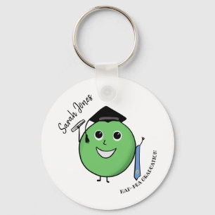 PHD Pea-HD Funny Pea Afstuderen cadeau voor afstud Sleutelhanger