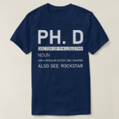 PhD Philosophy 5 T-shirt (Design voorkant)