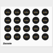 Phd phinished funny phd graduation gift ronde sticker (Vel)