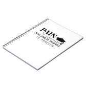 Phd-pijn is tijdelijk studente notitieboek (Linkerzijde)