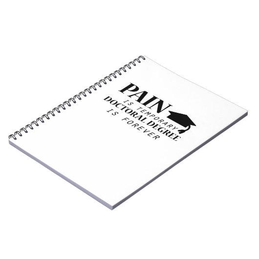 Phd-pijn is tijdelijk studente notitieboek (Linkerzijde)