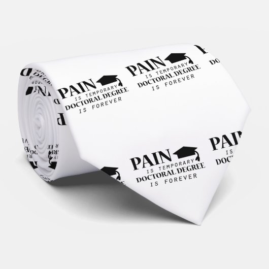 Phd-pijn is tijdelijk studente stropdas (Opgerold)