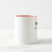 Phd-pijn is tijdelijk studente tweekleurige koffiemok (Center)