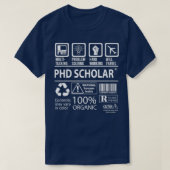 Phd Scholar Multitasking Job Gift Item T-shirt (Design voorkant)