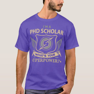 Phd Scholar Wat is je Superpower-object voor taako T-shirt