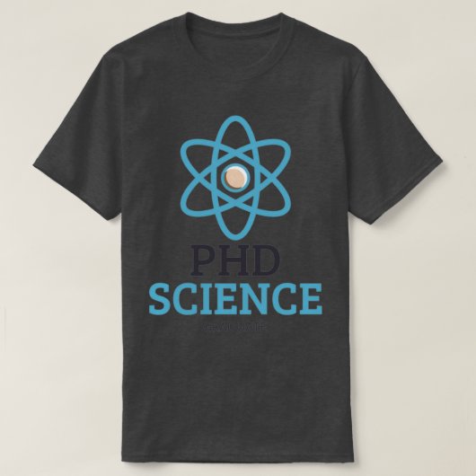 PHD Science Afstuderen design 1 T-shirt (Design voorkant)