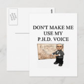 PHD-stem Briefkaart (Voorkant / Achterkant)