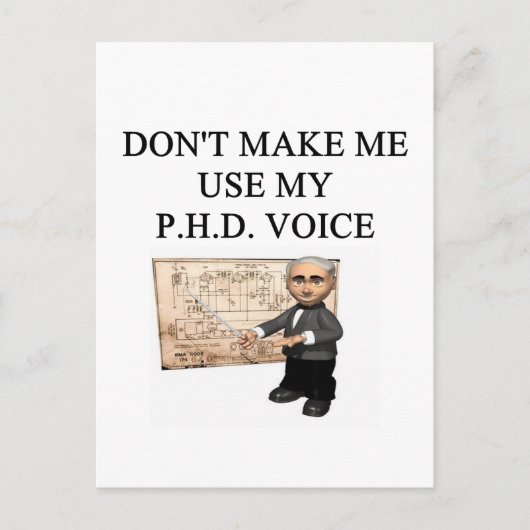 PHD-stem Briefkaart (Voorkant)