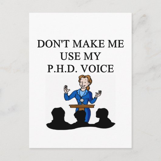 PHD-stem Briefkaart (Voorkant)