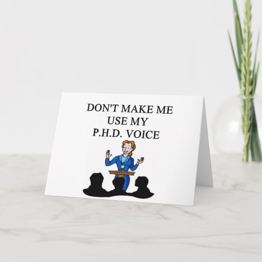 PHD-stem Kaart (Voorkant)