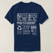 Phd Student 2 T-shirt (Design voorkant)