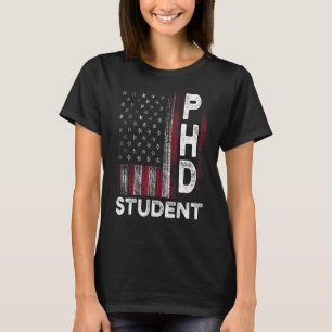 PhD Student Dissertatie US America Doctorate Gra T-shirt