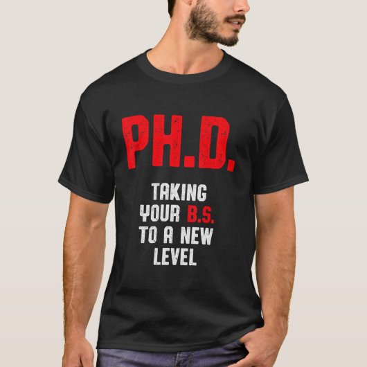 PhD Student Dissertation Doctoraat Afstuderen 2 T-shirt (Voorkant)