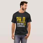 PhD Student Dissertation Doctoraat Afstuderen 9 T-shirt (Voorkant volledig)