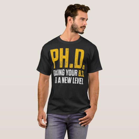 PhD Student Dissertation Doctorate Afstuderen _10 T-shirt (Voorkant volledig)