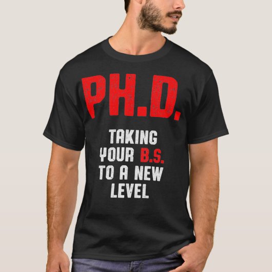 PhD Student Dissertation Doctorate Afstuderen Prem T-shirt (Voorkant)