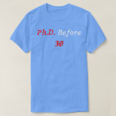 PhD Survivor Afstuderen doctoraatsstudent PhD Befo T-shirt (Design voorkant)