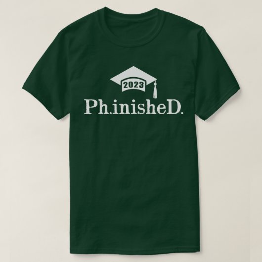 PhD voltooid Ph T-shirt (Design voorkant)