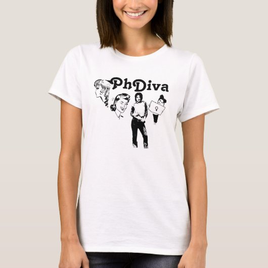PhDiva T-shirt (Voorkant)