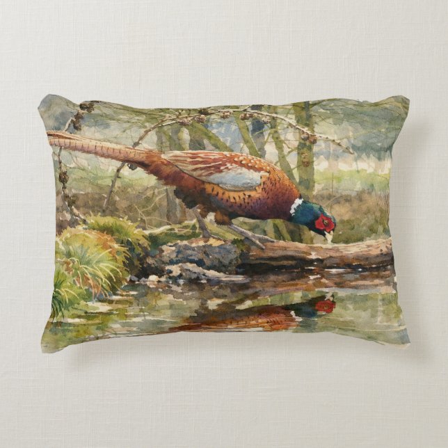Pheasant  accent kussen (Voorkant)
