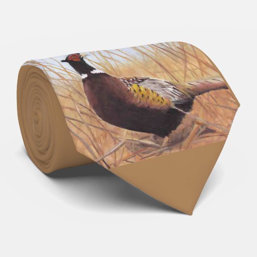 Pheasant Art Stropdas (Opgerold)