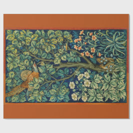Pheasant Bird in a Tree (door William Morris) Cadeaupapier