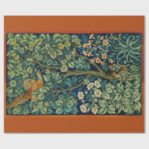 Pheasant Bird in a Tree (door William Morris) Cadeaupapier