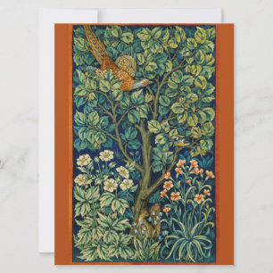 Pheasant Bird in a Tree (door William Morris) Kaart