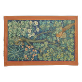 Pheasant Bird in a Tree (door William Morris) Kussensloop (Voorkant-Rechts)
