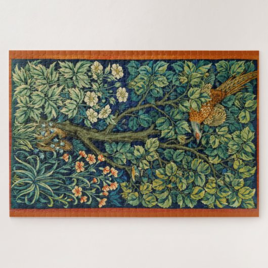 Pheasant Bird in a Tree (door William Morris) Legpuzzel (Horizontaal)
