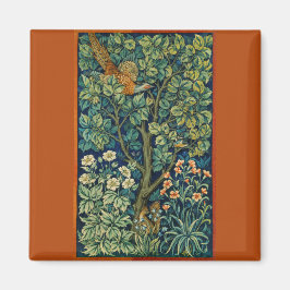 Pheasant Bird in a Tree (door William Morris) Magneet