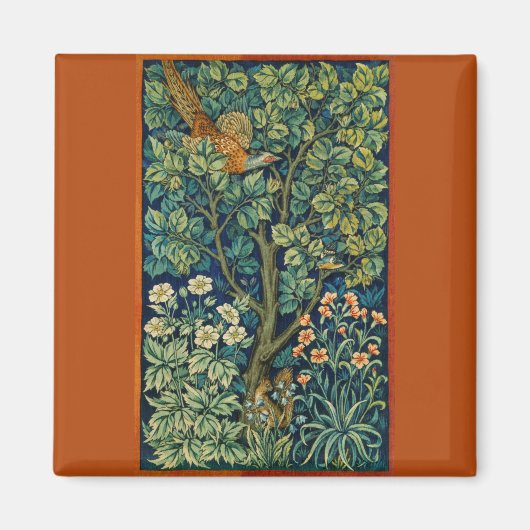 Pheasant Bird in a Tree (door William Morris) Magneet (Voorkant)