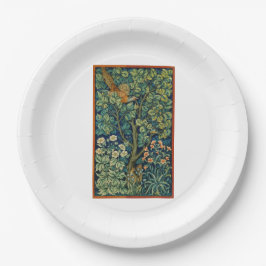 Pheasant Bird in a Tree (door William Morris) Papieren Bordje
