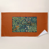 Pheasant Bird in a Tree (door William Morris) Strandlaken (Voorkant)